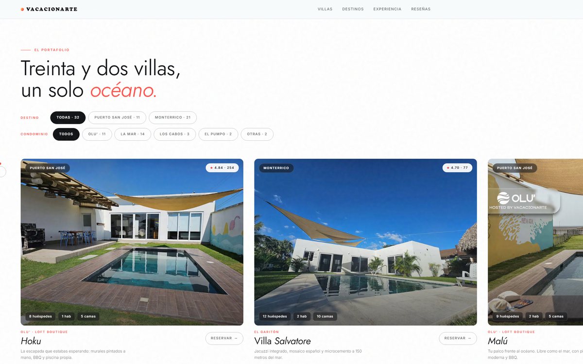 Sitio de Vacacionarte
